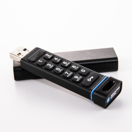 SecureUSB® KP 16GB Hardware-Encrypted USB Flash Drive with Keypad